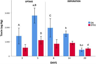 Molecular Responses of Mussel Mytilus galloprovincialis Associated to Accumulation and Depuration of Marine Biotoxins Okadaic Acid and Dinophysistoxin-1 Revealed by Shotgun Proteomics